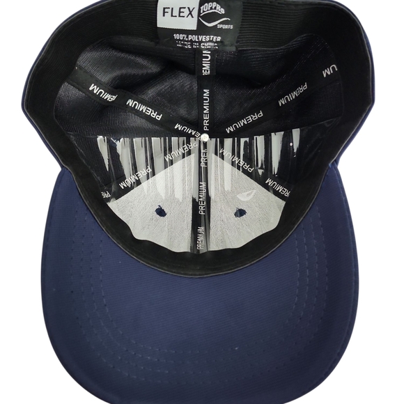 Men's Flex Fit Athletic Premium Navy Blue Cap - Picture 6 of 6